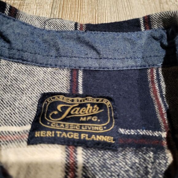 Jach's New York MFG Heritage Flannel Long Sleeve Shirt Men's Size Large - Picture 5 of 9